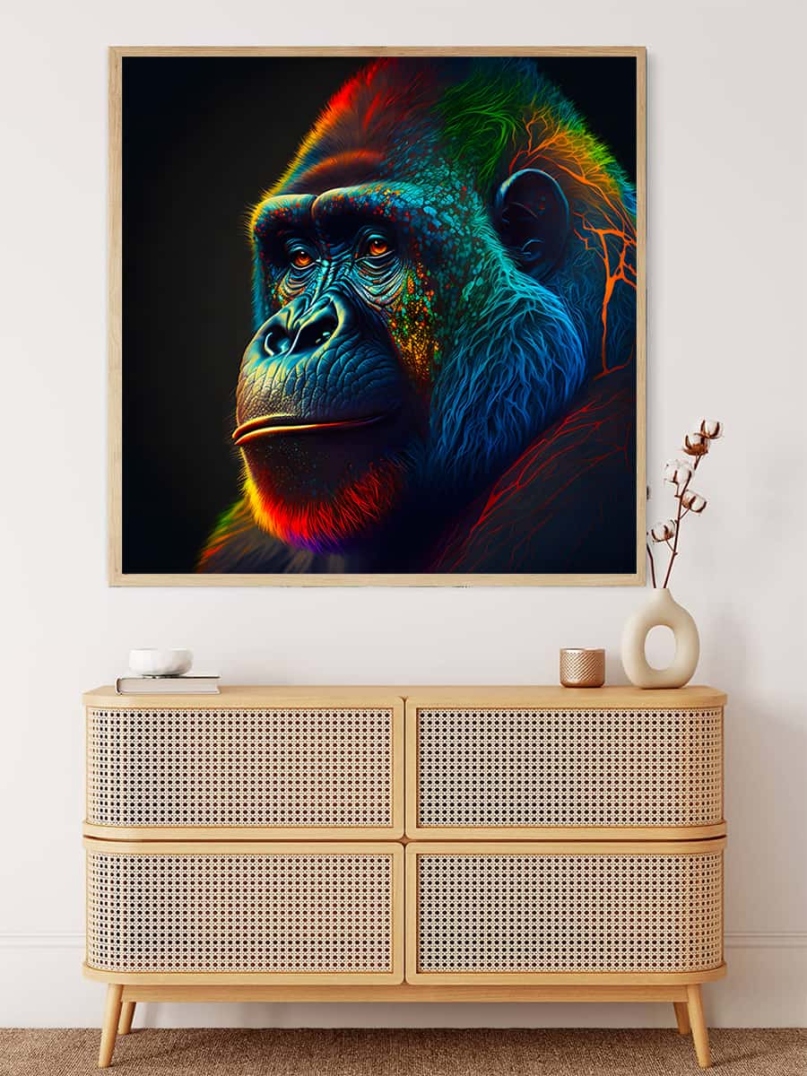 AB Diamond Painting - Gorilla Thoughtful