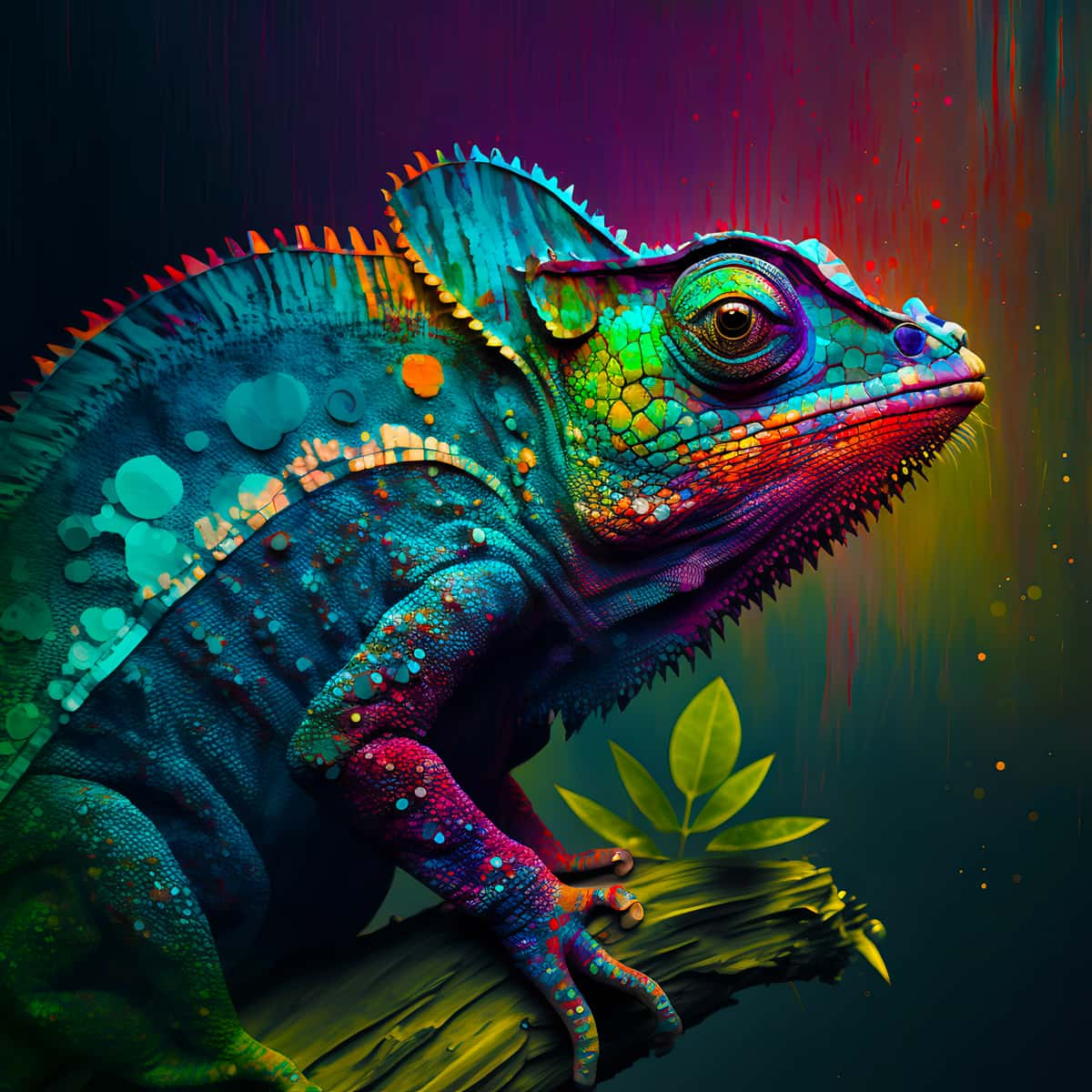 AB Diamond Painting - Magnifique Caméléon