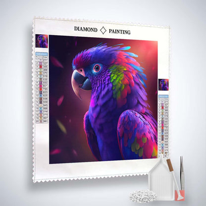 AB Diamond Painting - Parrot Purple