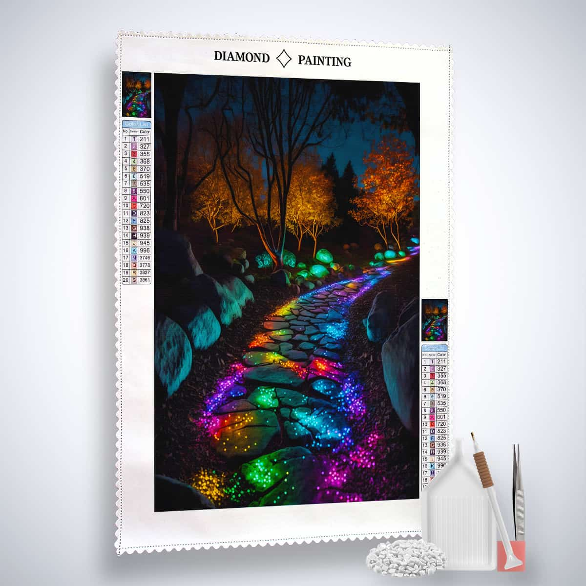 Peinture diamant AB - Chemin brillant