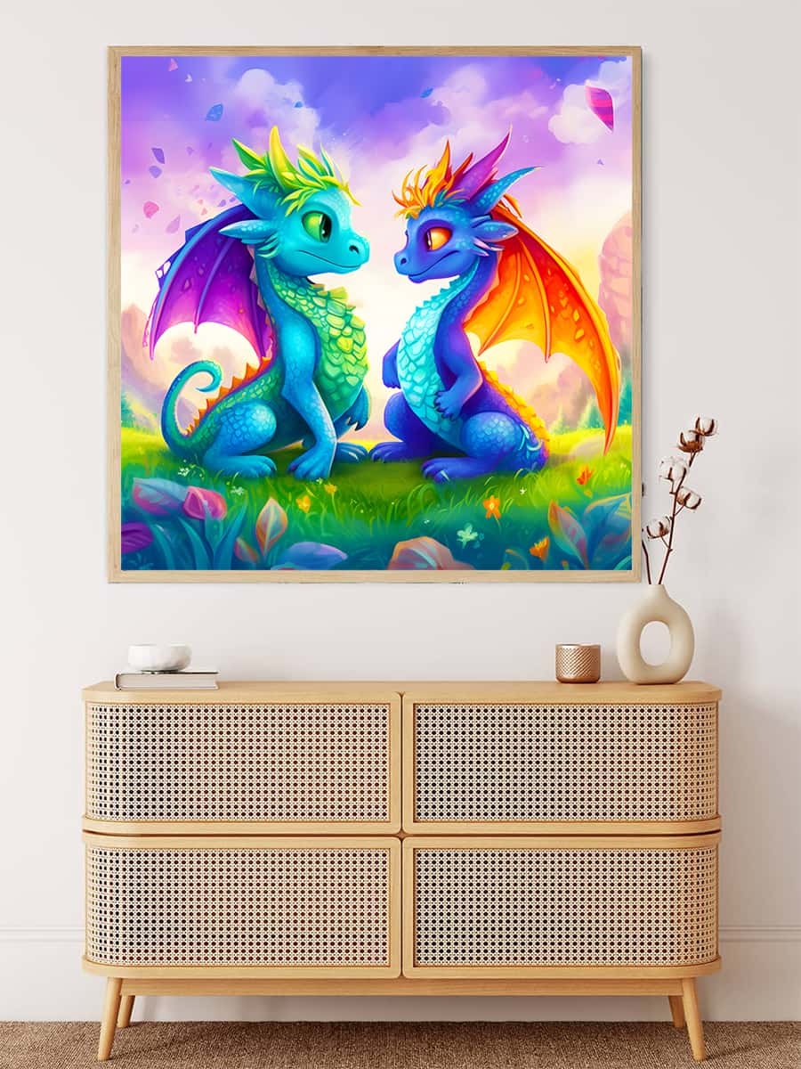 AB Diamond Painting - Dragon Friendship