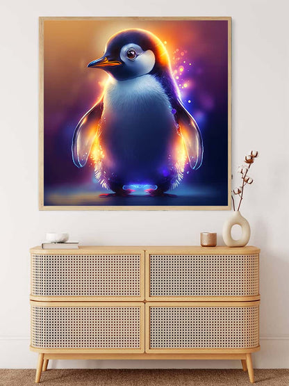 AB Diamond Painting - Glowing Penguin