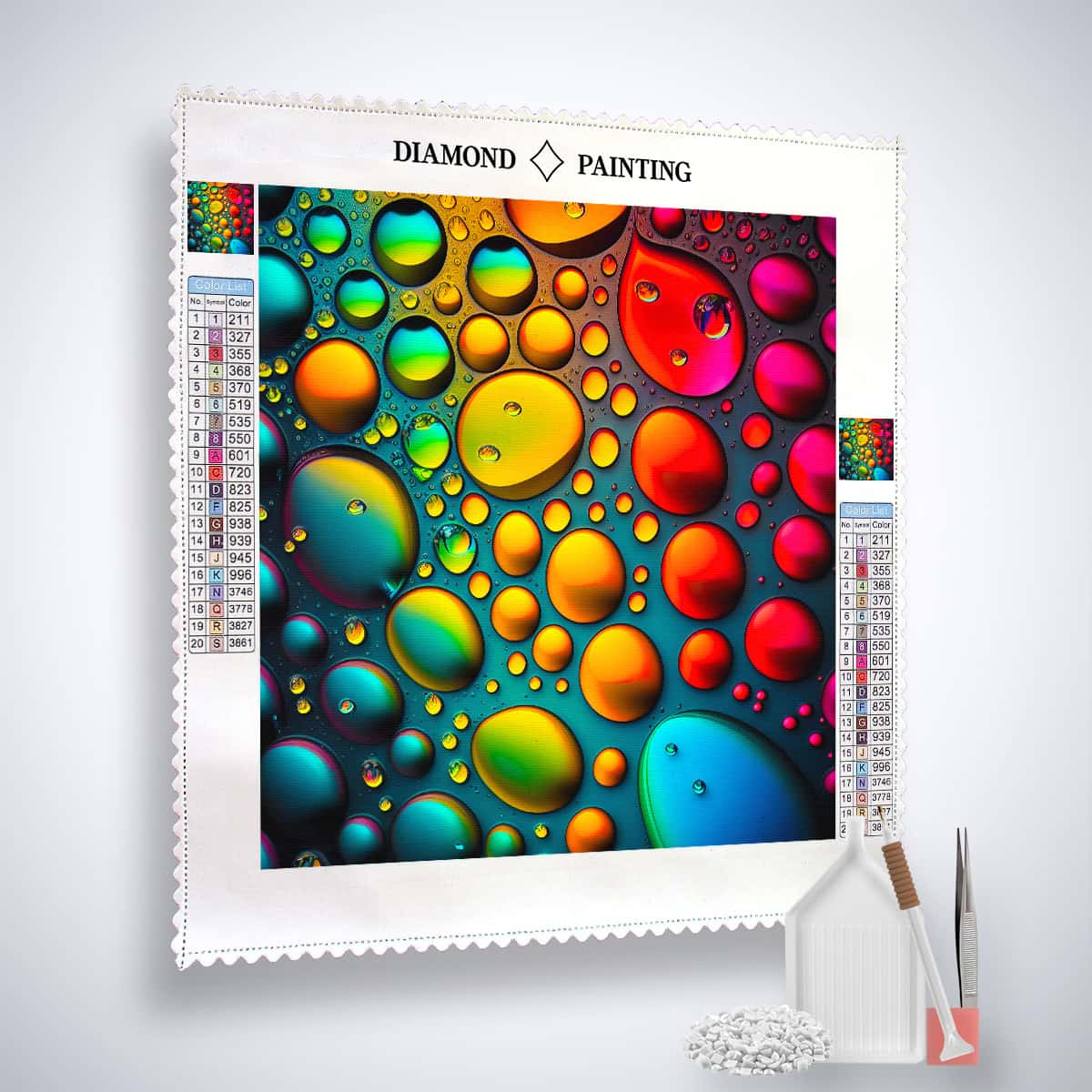 AB Diamond Painting - Colorful Raindrops Part 2