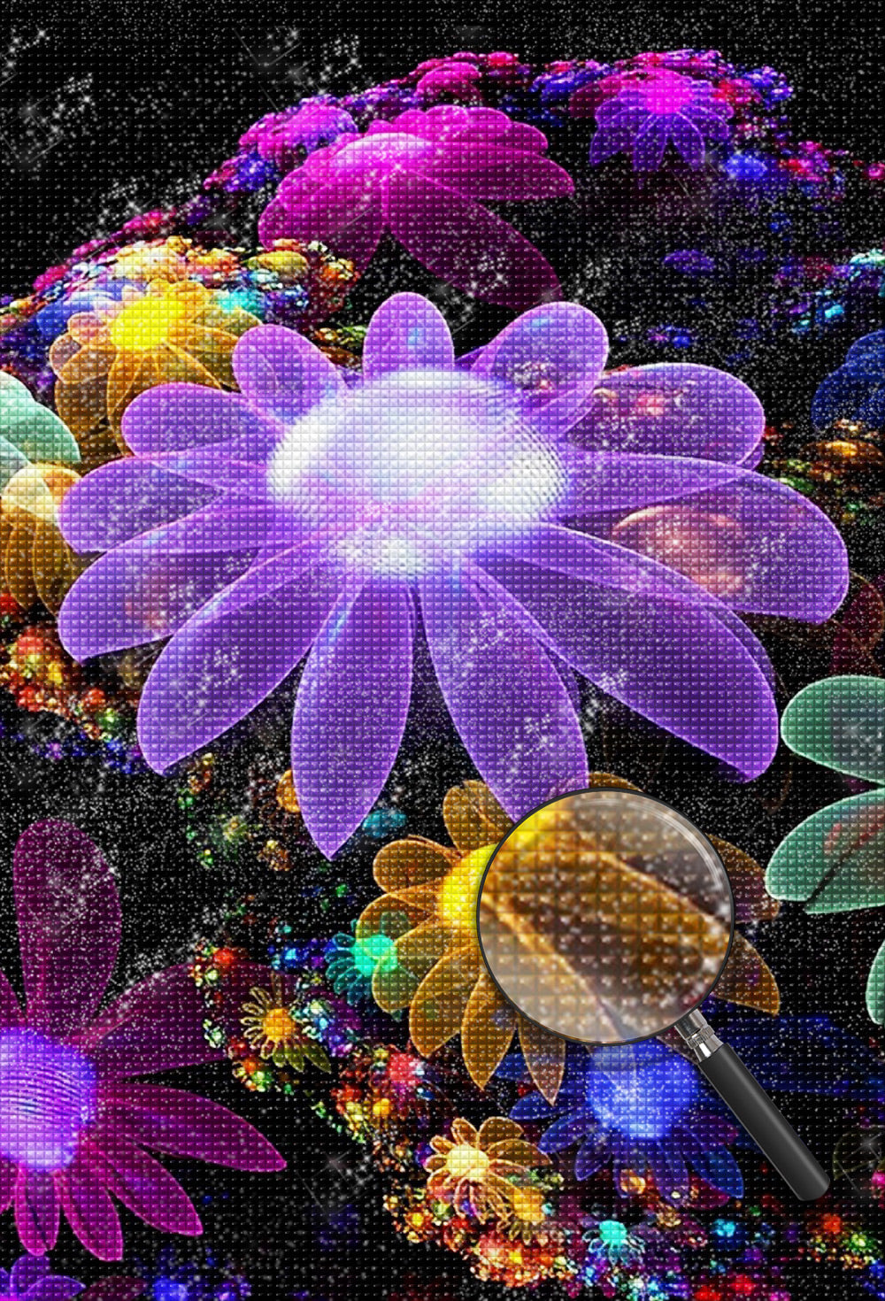 Glowing Daisy Diamond Painting