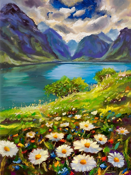 Daisies in the Valley Diamond Painting