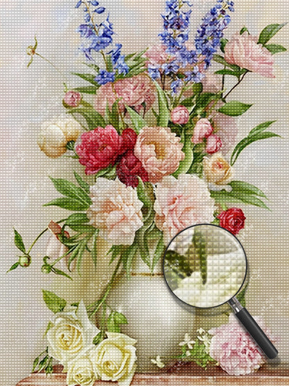 Peonies and Roses Diamond Painting