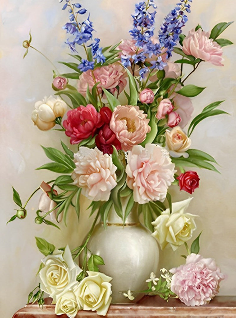 Peonies and Roses Diamond Painting