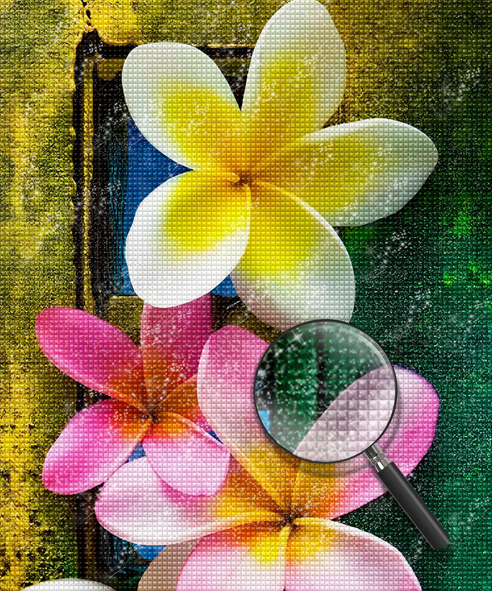 Blumen Plumeria Diamond Painting