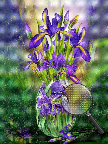 Purple Flowers Diamond Painting