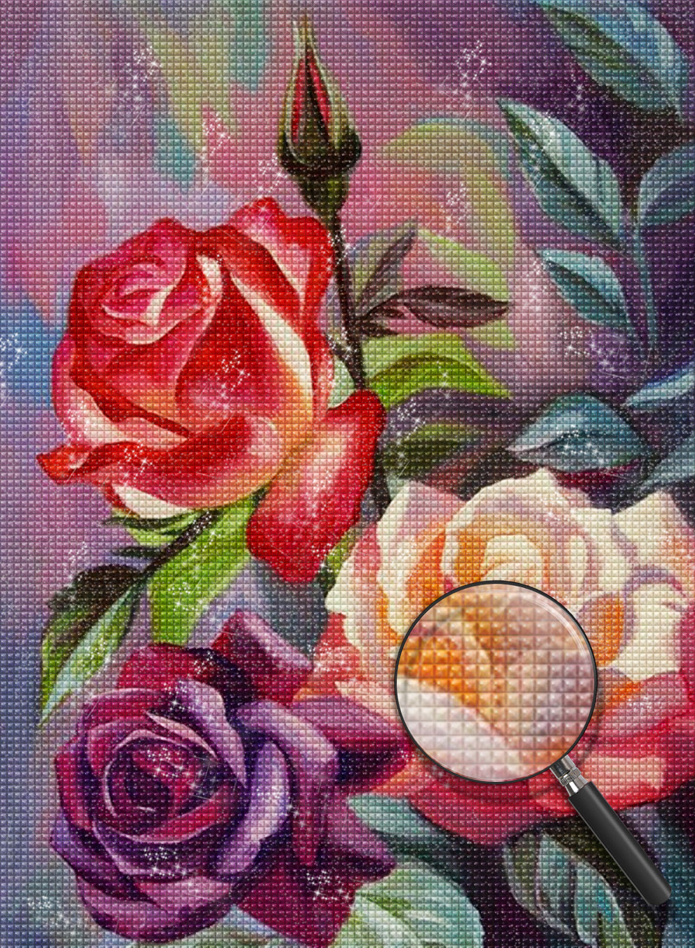 Drei Rosen Diamond Painting