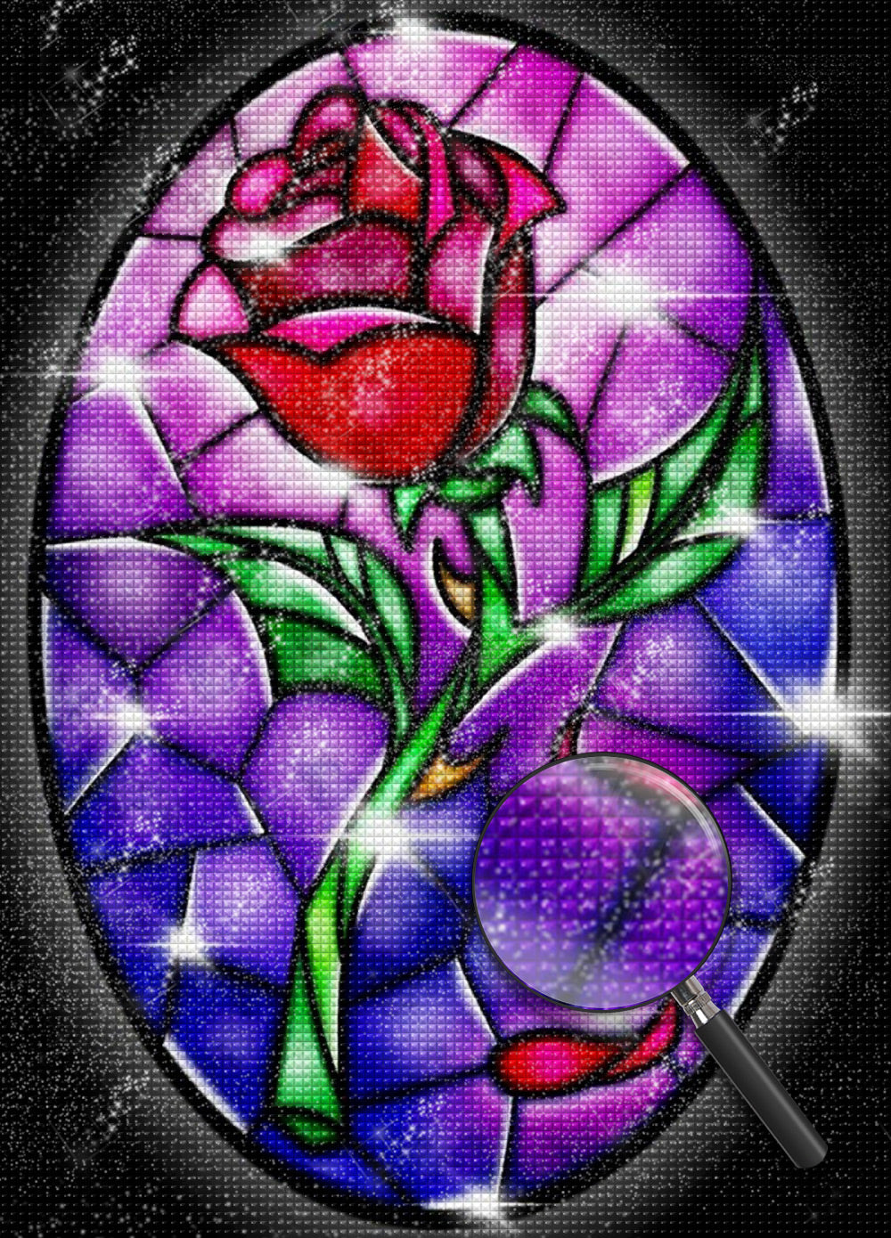 Rose Glass Diamond Painting