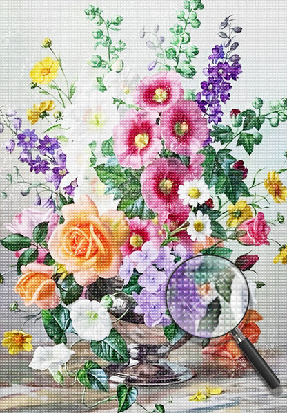 Colorful Flowers Diamond Painting