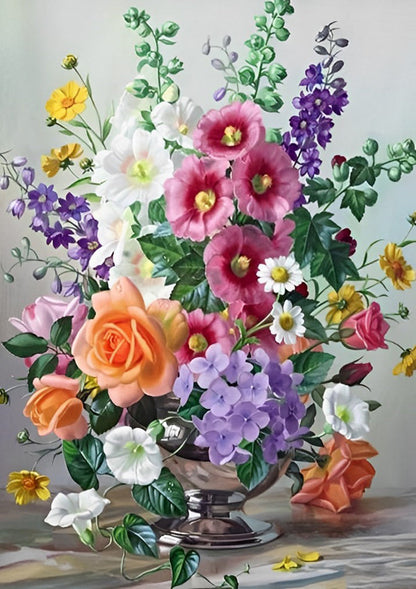 Colorful Flowers Diamond Painting