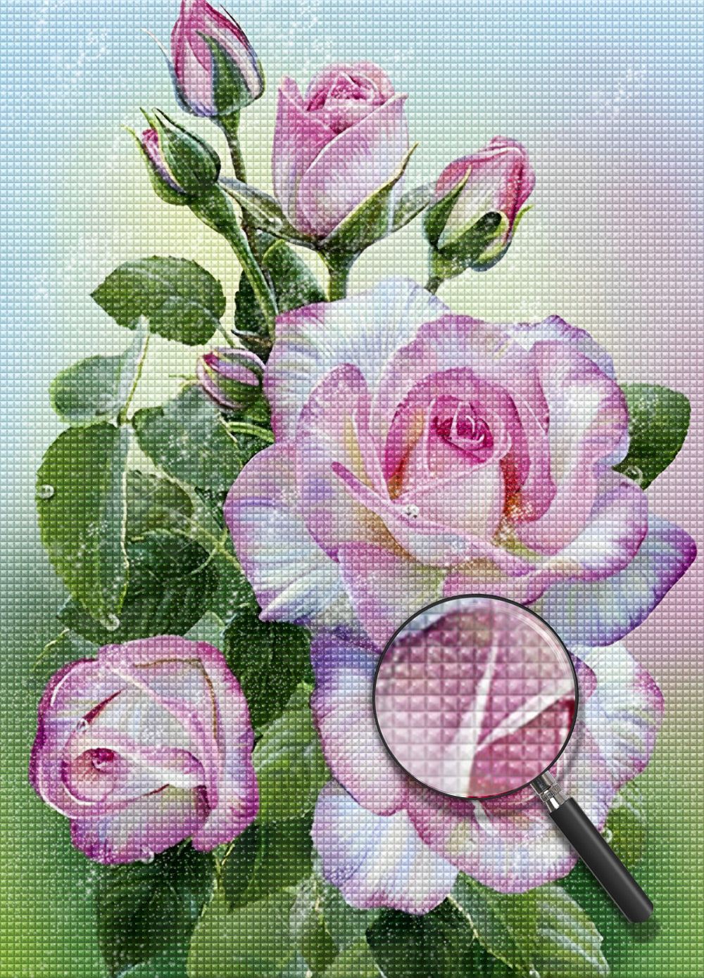 Roses and Buds Diamond Painting