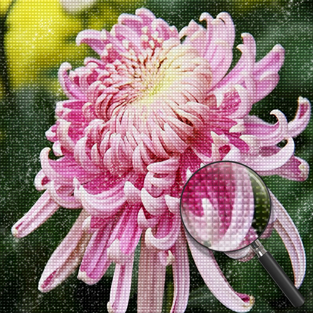 Rosa Chrysantheme Diamond Painting