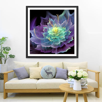 Lila Lotus Diamond Painting