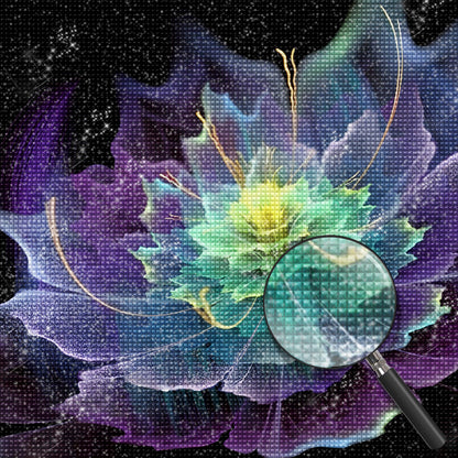 Lila Lotus Diamond Painting