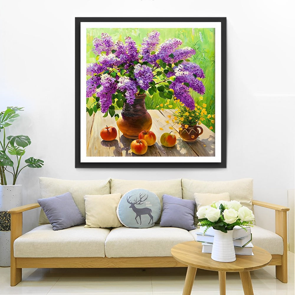 Apples and Lilacs Diamond Painting