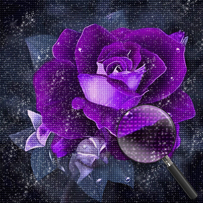 Purple Rose Diamond Painting