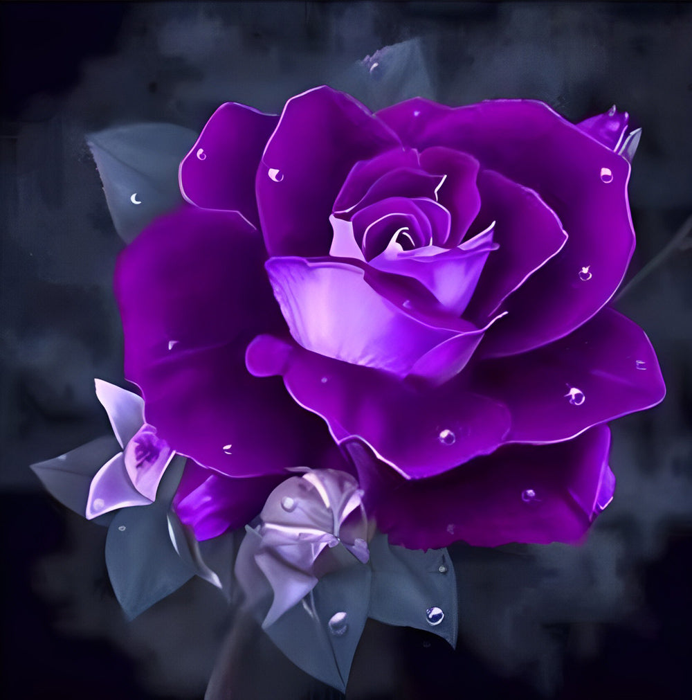 Purple Rose Diamond Painting