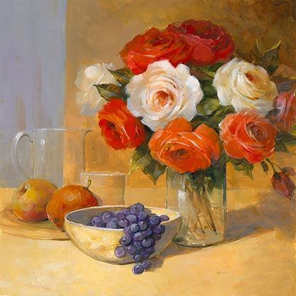 Roses and Fruit Diamond Painting