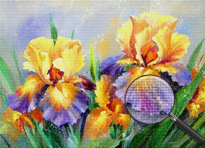 Yellow Iris Diamond Painting