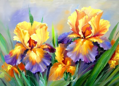 Yellow Iris Diamond Painting