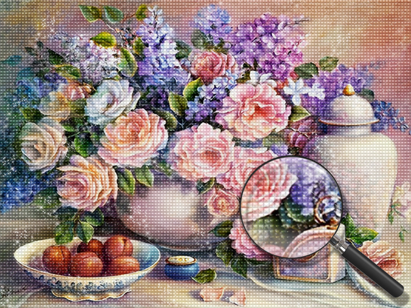 Blumen Obst Wecker Diamond Painting