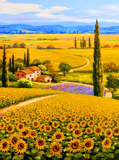 Sunflower Field Diamond Painting