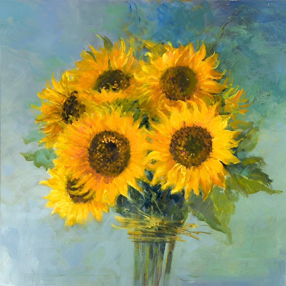 Ein Strau? Sonnenblumen Diamond Painting