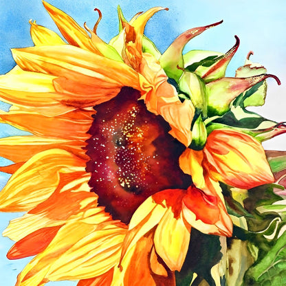 Sonnenblume im Sonnenlicht Diamond Painting