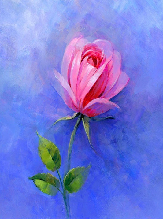 Eine rosa Blume Diamond Painting