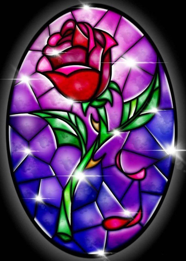 Rose Glass Diamond Painting