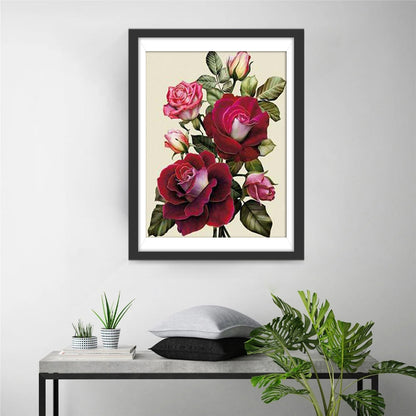 Roses and Buds Diamond Painting