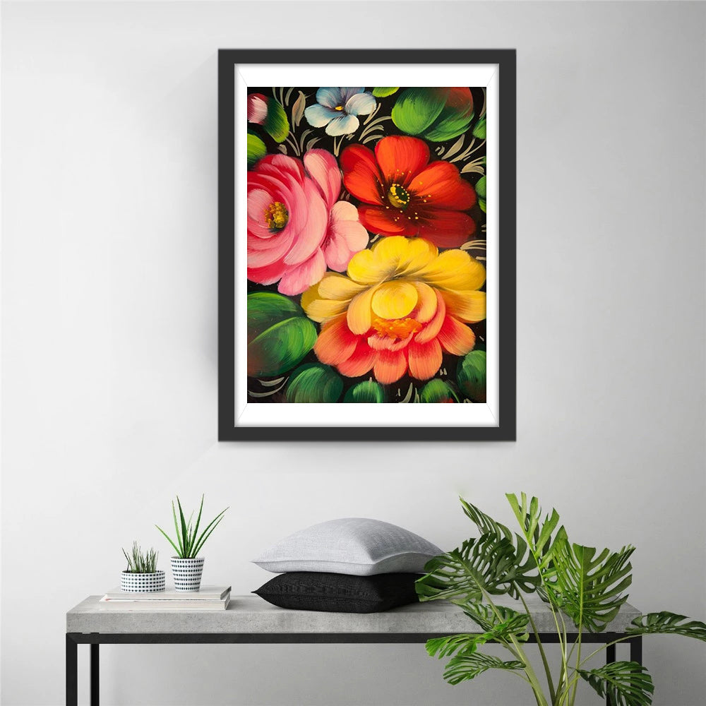 Bunte Blumen Diamond Painting