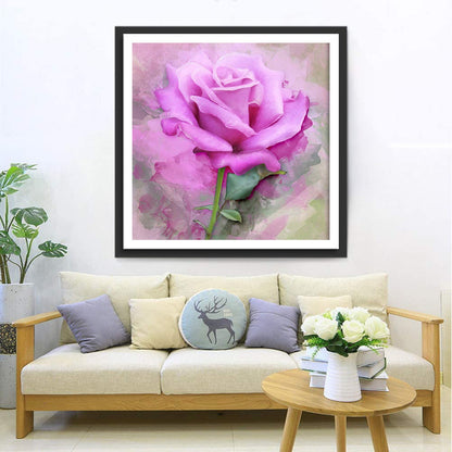 Peinture diamant rose rose