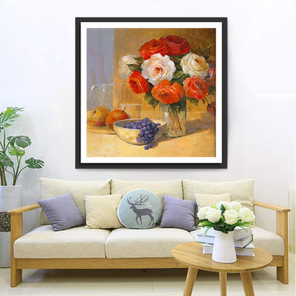 Roses and Fruit Diamond Painting