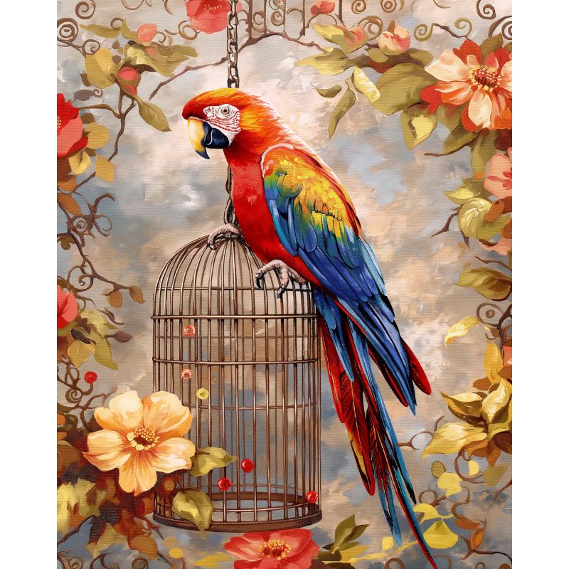 Parrot on the cage