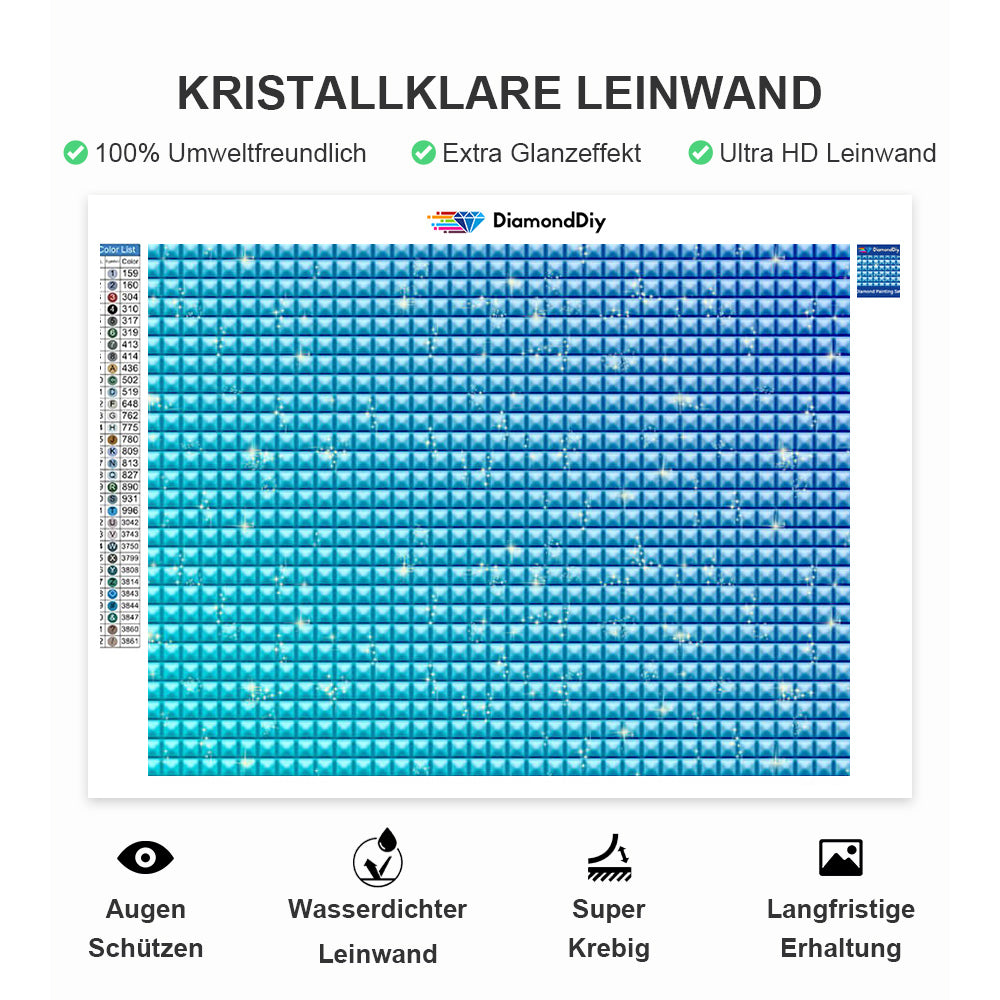 Rosen, Knospen und wei?es Tuch Diamond Painting