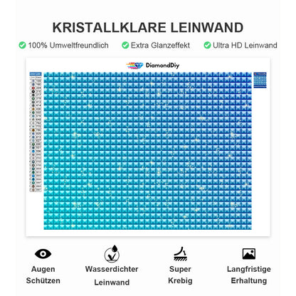 Fliederfarbenes Diamantgemälde