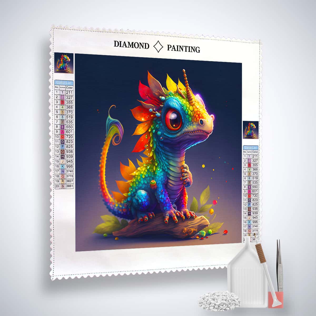 AB Diamond Painting - Regenbogen Drache