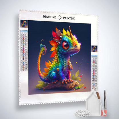 AB Diamond Painting - Regenbogen Drache