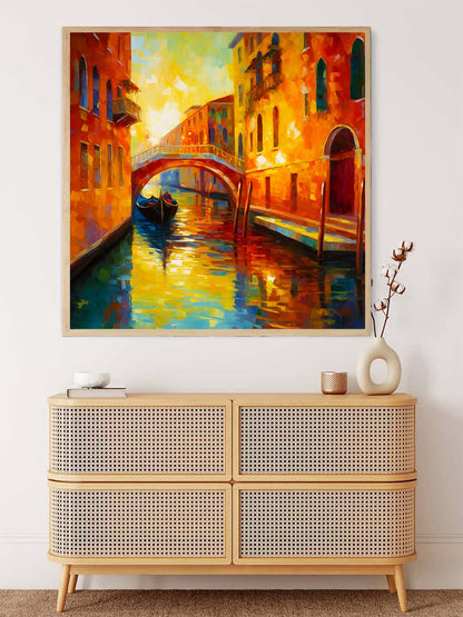 AB Diamond Painting - Venedig Brücke in der Sonne