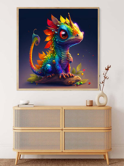 AB Diamond Painting - Rainbow Dragon