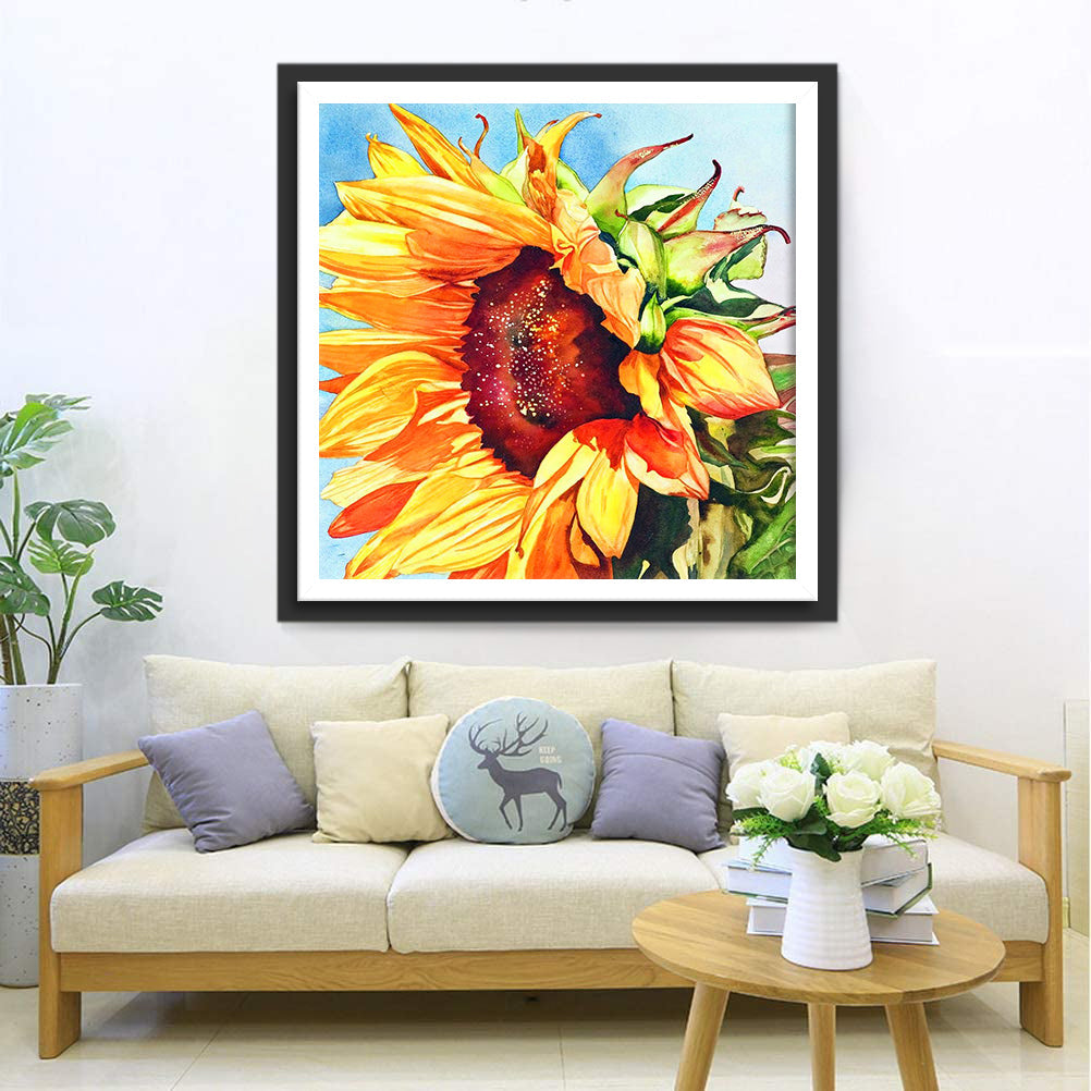 Sonnenblume im Sonnenlicht Diamond Painting