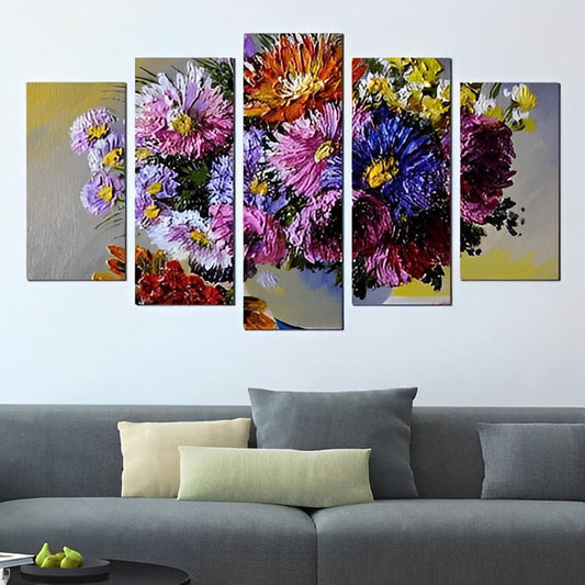 Bunte G?nsebl¨¹mchen Diamond Painting 5 teilig