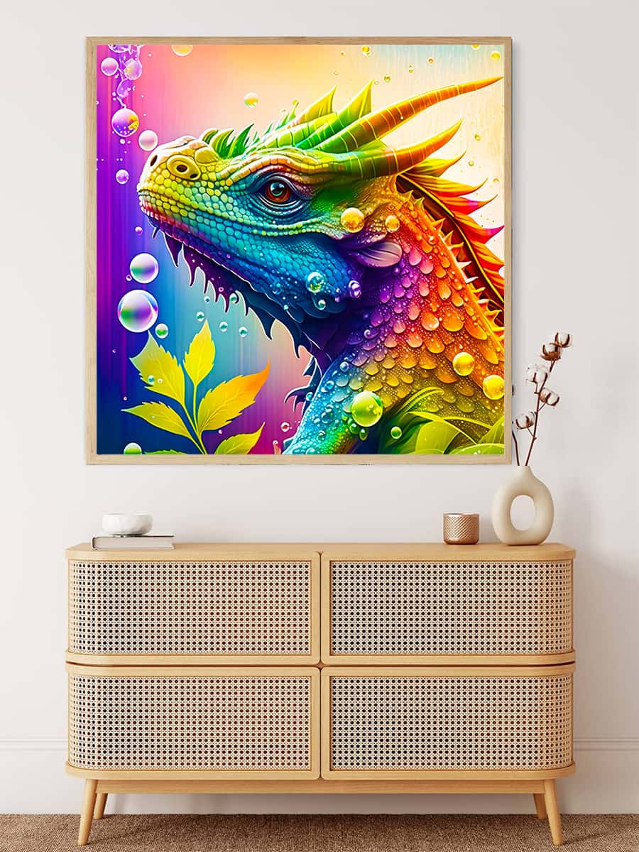 Peinture diamant AB - Portrait de dragon