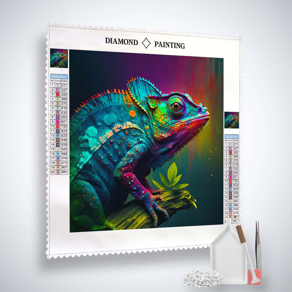 AB Diamond Painting - Magnificent Chameleon