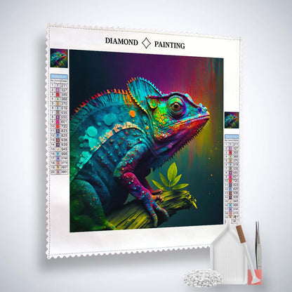 AB Diamond Painting - Magnificent Chameleon