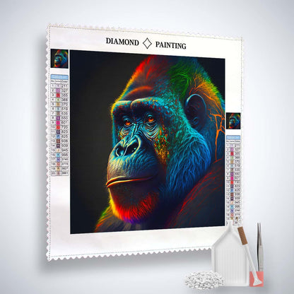 AB Diamond Painting - Gorilla Thoughtful